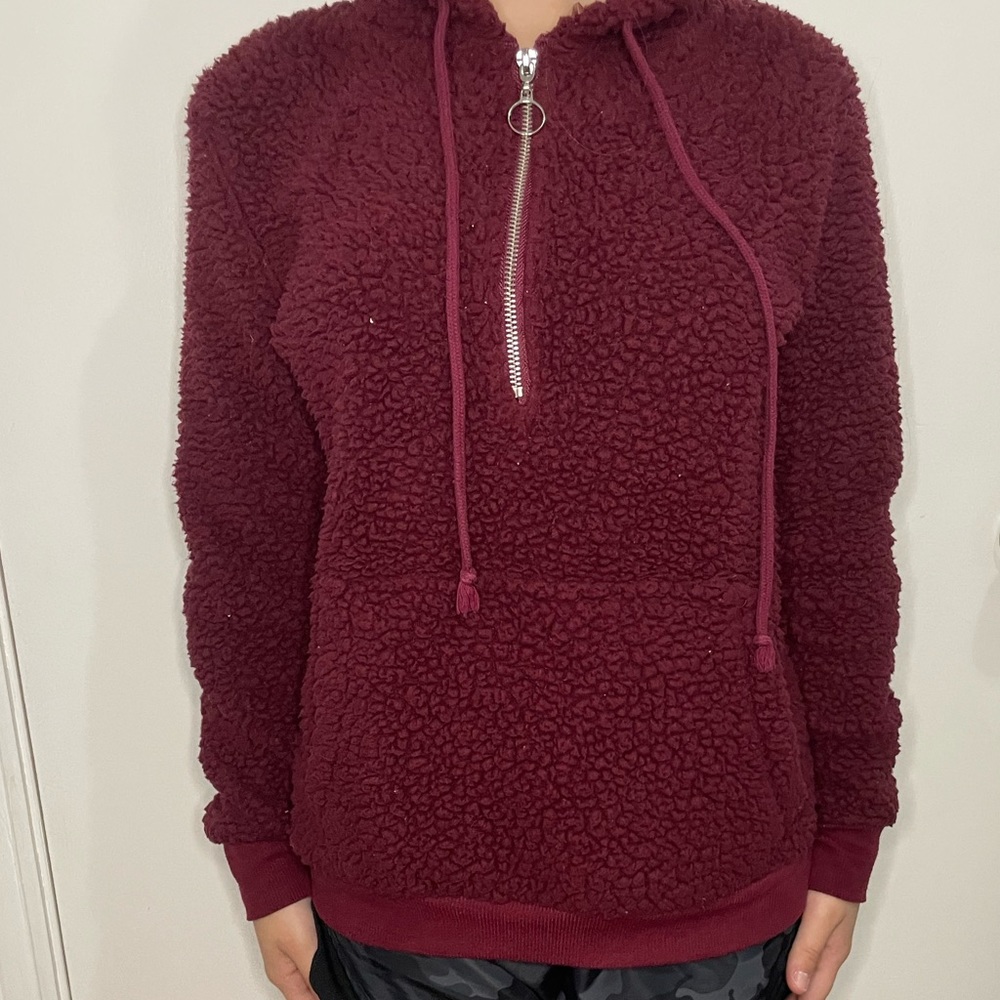 Fluffy Zip Up Jacket